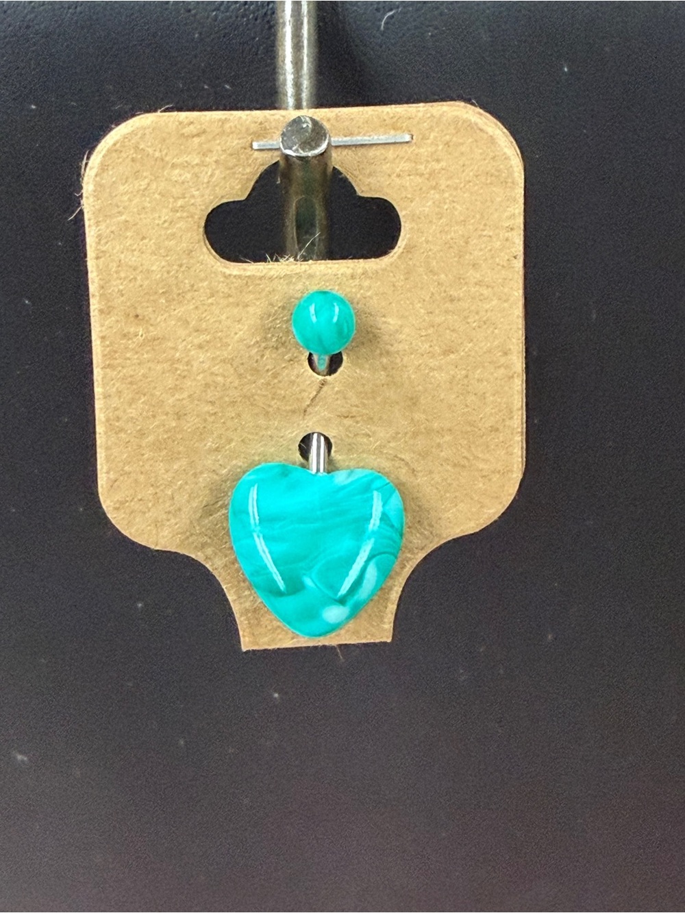 🍀3/$30 Turquoise Heart Bellybutton Earring - Women Jewelry